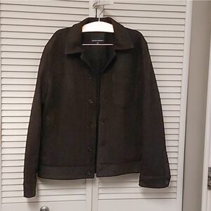 Banana Republic Boiled Wool Shirt Jacket